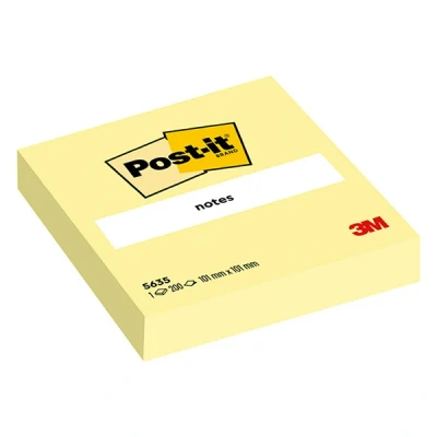 Imagen de Post it Bloc Notas Canary Yellow Formato XL. 200 hojas/bloc, 100% PEFC CH18/0914