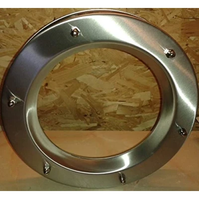 Imagen de portholes.bullaugen Ojo de Buey para Puerta Acero Inoxidable INOX, diámetro 350 mm, Vidrio Transparente Seguridad, Tuercas ciegas