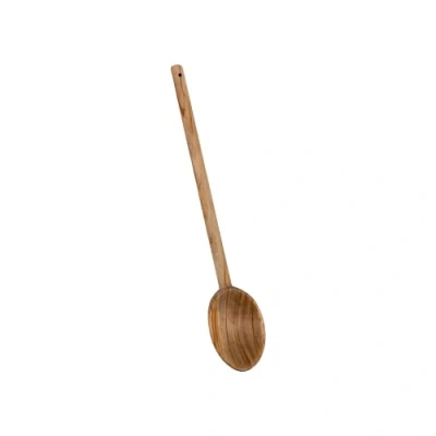 Imagen de Metaltex 75576 Cuchara Oval 30 CMS. Madera DE Olivo CM, Acero Inoxidable, Neutro, 25 x 15 5 cm