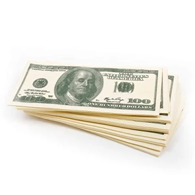 Imagen de Servilletas de papel para fiesta 100 dólares estadounidenses temática, toallas (dólares estadounidenses)