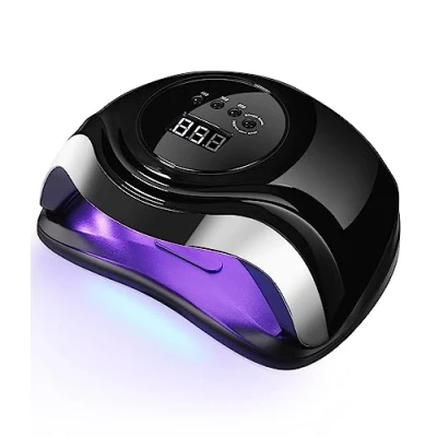 Imagen de Lámpara Secadora UV Uñas, Gel Curado Máquina 36LED y Pantalla LED, con 4 Temporizador de 10s,30s,60s 99s Para Manicura Pedicura Nail Art Hogar, Salón (Noble Black Silver)