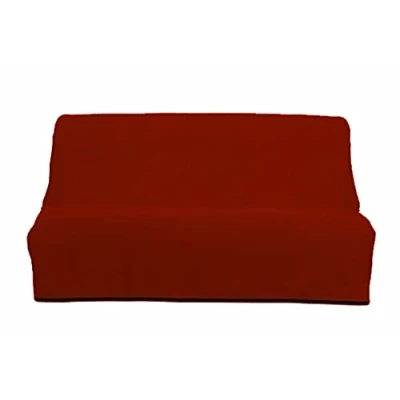 Imagen de Soleil d&#039;ocre PANAMA Funda sofá cama en algodón, Rojo (Ladrillo), 190 x 204