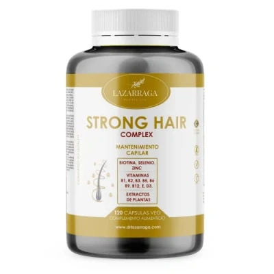 Imagen de Biotina, Selenio y ZINC Vitaminas PARA EL CRECIMIENTO LA SALUD DEL CABELLO Con Piel, Pelo Uñas Hombre Mujer. Fabricado en España (120 caps)