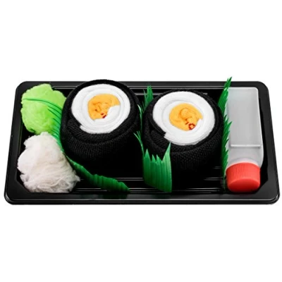 Imagen de Rainbow Socks Mujer Hombre Calcetines Sushi Oshinko Maki 1 Par Tamaño 41 46