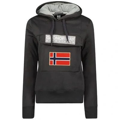 Imagen de Geographical Norway Gadrien Lady Sudadera Mujer con Capucha Y Bolsillos Sudaderas Manga Larga Chaqueta Caliente Cremallera Jersey Mujeres Primavera Verano Otoño Invierno (Gris Oscuro XXL)