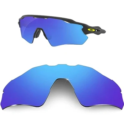Imagen de HiCycle2 Lentes de repuesto polarizadas para gafas sol Oakley Radar EV Path, Red, Path