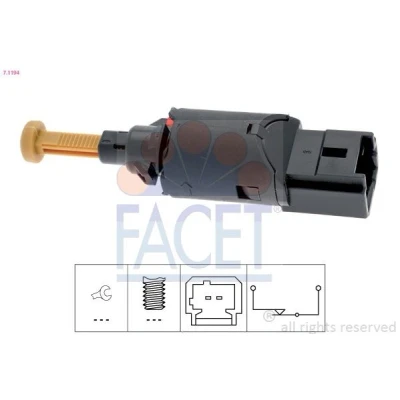 Imagen de FACET 7.1194 Interruptor luces freno mecánico Made in Italy OE Equivalent CITROËN: Berlingo / First I Furgón,