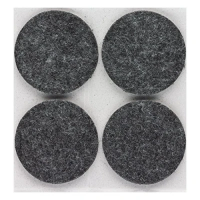 Imagen de peha® Tacos de fieltro / patin para silla, autoadhesivo, PREMIUM 5,0 mm altura, gris Ø 17 (20 piezas)