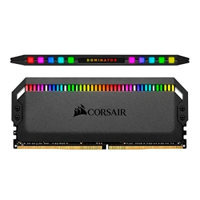 Imagen de Corsair Dominator Platinum RGB Kit de Memoria 32 GB DDR4 3200 MHz C16, con Iluminación LED RGB, 4 x 8 GB, Negro