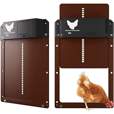 Imagen de Puerta de gallinero automática con Sensor luz Totalmente Impermeable en inducción Hotime