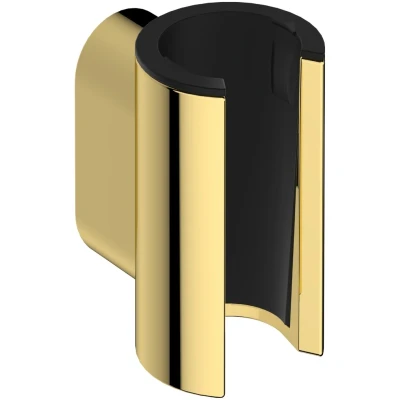 Imagen de hansgrohe Porter Fine 28885990 soporte para alcachofa de ducha con tuerca cónica, mano, acabado dorado
