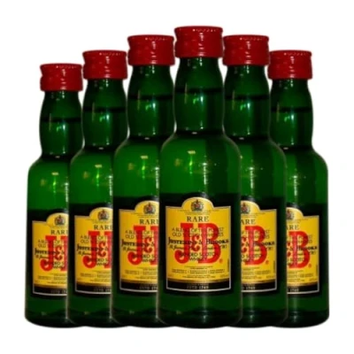 Imagen de Whisky Blended JB Botellín Miniatura 5 cl (Caja de 6 cl)