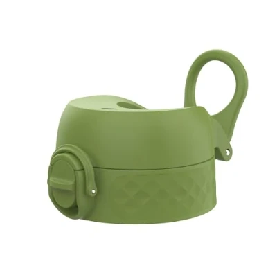 Imagen de ion8 Tapa de Botella agua OneTouch 2.0 a Prueba fugas, Sin BPA, Grande, Verde Caqui