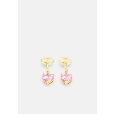 Imagen de kate spade new york Heart Huggies Pendientes, Mujer, Talla: One Size, Pink