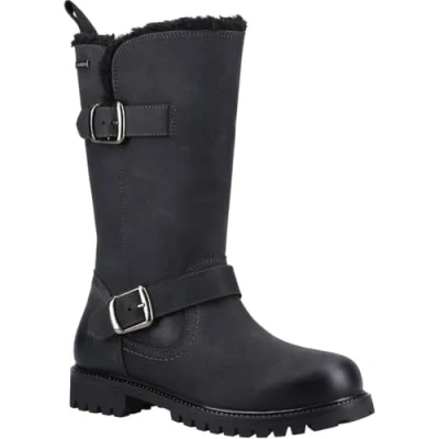 Imagen de Hush Puppies Winnie, Bota a la Altura de Pantorrilla Mujer, Black, 39 EU