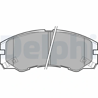 Imagen de DELPHI LP964 Juego de pastillas freno con avisador acústico desgaste sin chapa antichirridos accesorios OPEL: Frontera B SUV