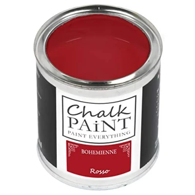 Imagen de Chalk Paint Everything® Pintura tiza Rosso vuelva a dar color fácilmente todo tipo de material sin lijar (250 ml)