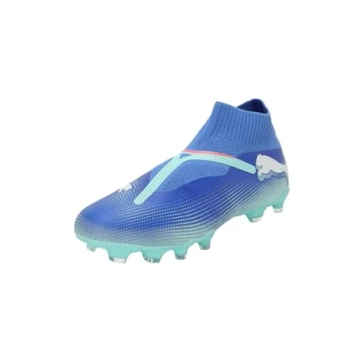 Imagen de Puma Future 7 Match Laceless FG/AG Botas de fútbol con tacos, Hombre, Talla: 43, Bluemazing/white/electric peppermint Zapatos