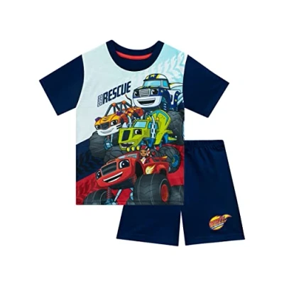 Imagen de Blaze and the Monster Machines Pijamas niños I de Camiones y Coches para Azul 2 3 años Merchandising Oficial