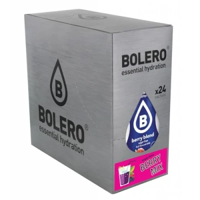 Imagen de Bolero Drinks MIX 24x9g BERRY Polvo para Bebidas sin azúcar endulzado con stevia diabéticos de mezcla fiestas Una bebida más saludable familiares y amigos