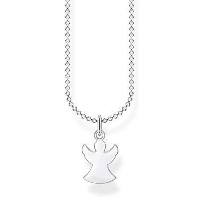 Imagen de Thomas Sabo Collar para mujer de plata ley 925, diseño ángel, 38 45 cm longitud