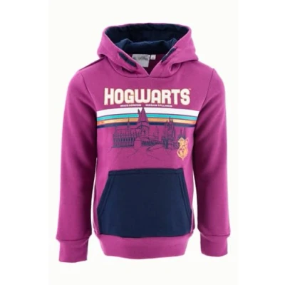 Imagen de Harry Potter Sudadera para Niña, Sueter Diseño Hogwarts, Textil Suave, con Capucha Niñas, Regalo Talla 6 Años Morado