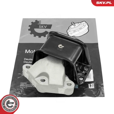 Imagen de ESEN SKV 75SKV248 Soporte de motor derecha Rodamiento Caucho metal Aluminio, 160mm 124mm CITROËN: C4 I Hatchback, Grand Picasso