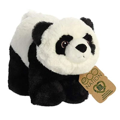 Imagen de Aurora, 35012, Eco Nation, Panda,23cm, Peluche, Blanco y Negro