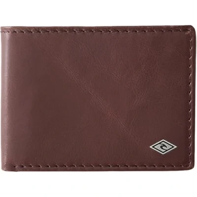 Imagen de Rip Curl Cartera para hombre STASHED RFID All Day, coñac, talla única