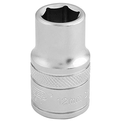 Imagen de Draper H MM/MS 1/2 &quot;cuadrado de vaso 6 punto Métricas (12 mm), color azul