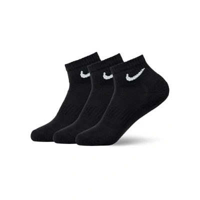 Imagen de Nike U NK Everyday Cush Ankle 3Pr Calcetines, Hombre, Black/White, S