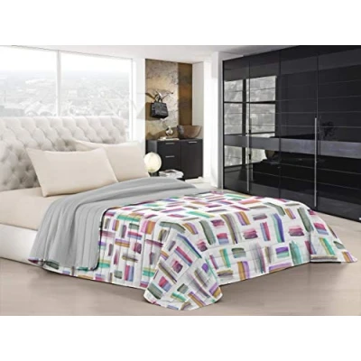 Imagen de Italian Bed Linen Edredón de Verano “Fantasy, Microfibra, Multicolor, Doble