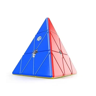 Imagen de GAN Pyraminx Cubo Magico de Pirámide Magnético Stickerless,Standard Pyramid Speed Cube con 36 Imanes,Suave Estable y Rapido,Puzzle Triángulo Rompecabezas niños Adultos