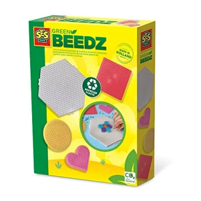 Imagen de SES Creative Herzen Green Beedz Tablero de Clavijas 4X, Talla única (06403)