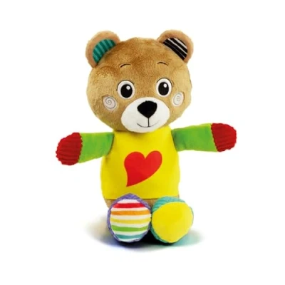 Imagen de Clementoni Baby Bob El Osito Oso Blandito De Peluche Supersuave, Recièn Nacidos Estimulaciòn Multisensoriàl Desarrollo Percepción Tactil, Juguete Bebé 0 36 Meses, 17906