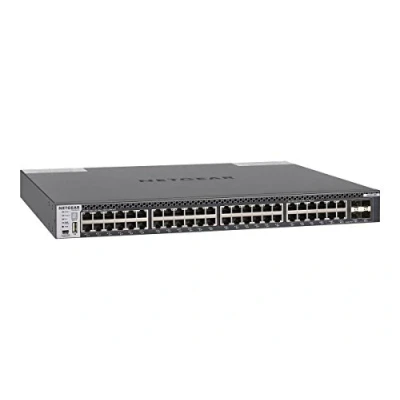 Imagen de Netgear XSM4348CS 100NES Switch ProSAFE gestionado M4300 48X apilable con aprovisionamiento Completo 48x10GBASE T 4xSFP+ de 48 Puertos y 10 Gigabit (garantía Durante su Vida útil)