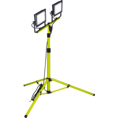 Imagen de Luceco Foco de Trabajo Trípode 2x 50W, Luz Portátil IP65 Impermeable, Lampara LED para Obras, Jardines, Automóviles, Garajes