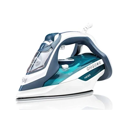 Imagen de HAEGER Ultra Steam 2800 Plancha de Vapor 2800W, Base en cerámica, con Sistemas Anti Goteo, antical y Auto Limpieza.