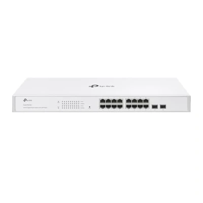 Imagen de TP Link Festa FS318G Switch Gigabit de 16 Puertos con Gestión en la Nube, Operación Silenciosa, Optimo para Empresas Medianas, Seguridad y Control Tráfico Red
