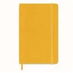 Imagen de Moleskine Cuaderno Clásico de Papel Liso, Tapa Dura Seda y Cierre Elástico, Formato Bolsillo, Color Amarillo Anaranjado