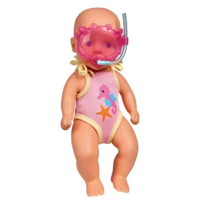 Imagen de Simba 105030172 New Born Baby muñeca de baño con Gafas natación, 30 cm, para bebés a Partir 3 años