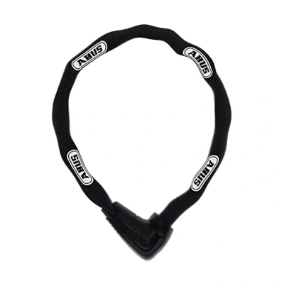 Imagen de ABUS Antirrobo de cadena Steel O Chain 9809K bicicleta con cilindro XPlus para protección contra manipulación Nivel seguridad 12 9 mm grosor 85 cm longitud Negro