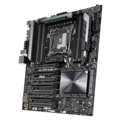 Imagen de ASUS WS X299 SAGE/10G Placa Base para Servidor (Intel, LGA 2066 (Socket R4), 14 NM, DDR4 SDRAM, 2133,2400,2666 MHz, 512 GB)