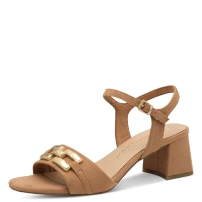 Imagen de MARCO TOZZI Sandale mit Absatz 2 28382 44, Sandalia con talón Mujer, Beige, 36 EU