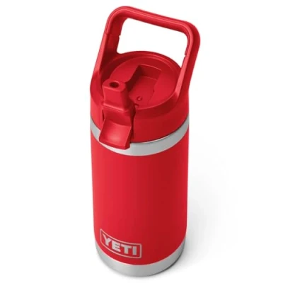 Imagen de YETI Rambler Jr Kids Bottle, Vacuum Insulated Stainless Steel Bottle with Straw Cap, Rescue Red, 12 oz (354 ml)