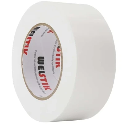 Imagen de WELSTIK Ruban adhésif de qualité professionnelle, truban coloré pour réparation, bricolage, travaux manuels, utilisation en intérieur et extérieur, 50 mm x 41 m, 7,5 d&#039;épaisseur, blanc