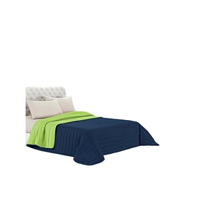 Imagen de Edrojoón de verano Elegant verde manzana/blu oscuro, doble pequeño