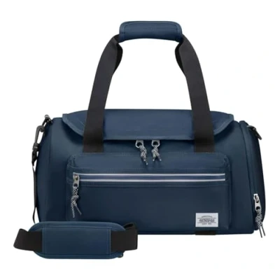 Imagen de American Tourister Brightup, Bolsa de Viaje con Cremallera Unisex Adulto, Ryanair Duffle (40 cm 22 L), Azul (Navy)