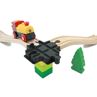Imagen de 1 Cruce para Tren de Madera Compatible Brio Duplo