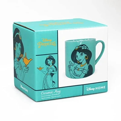 Imagen de Disney Half Moon Bay Taza Aladdin de jazmín en caja 325 ml Apto para lavavajillas y microondas café oficina